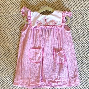 Sear-sucker zoo dress